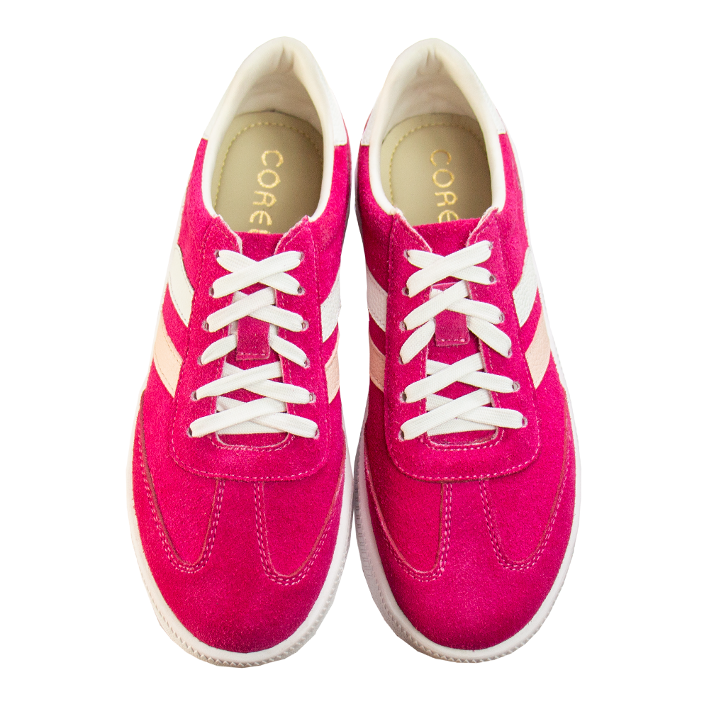 ZAPATILLA PLATAFORMA MUJER CORELLI SIENA GAMUZÓN FUCSIA - 1
