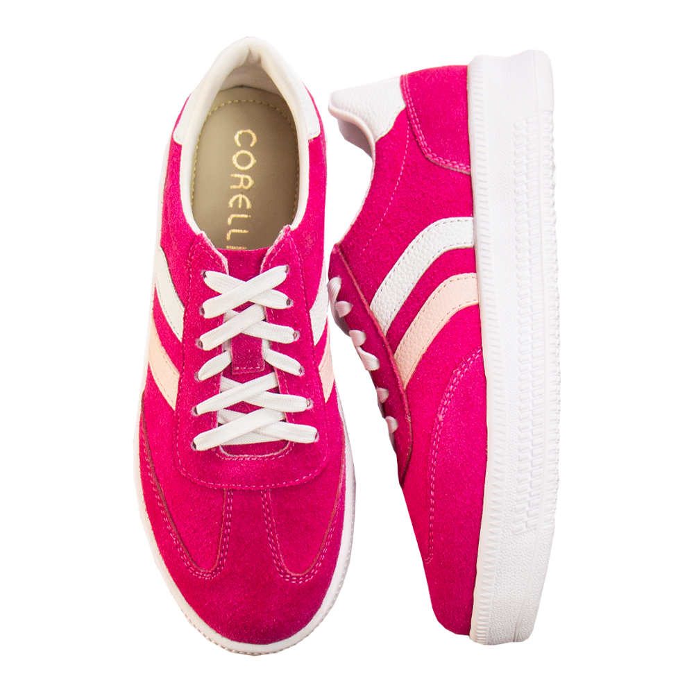 ZAPATILLA PLATAFORMA MUJER CORELLI SIENA GAMUZÓN FUCSIA - 2