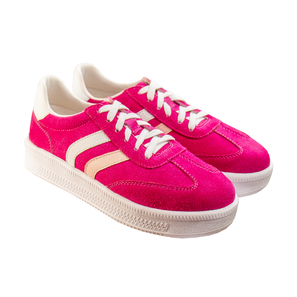 ZAPATILLA PLATAFORMA MUJER CORELLI SIENA GAMUZÓN FUCSIA - 3