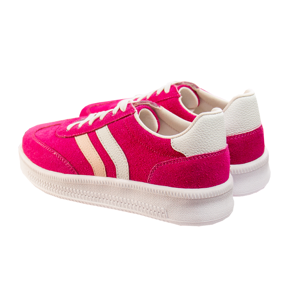 ZAPATILLA PLATAFORMA MUJER CORELLI SIENA GAMUZÓN FUCSIA - 5