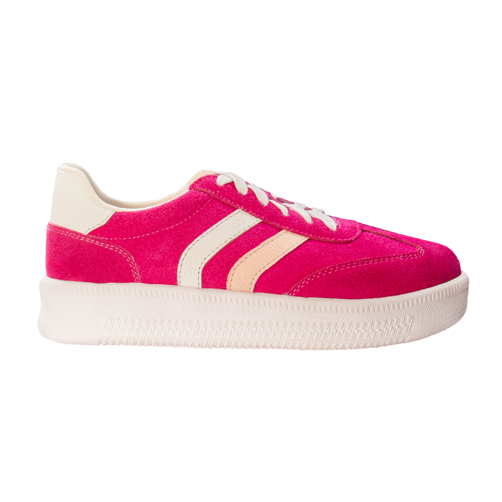 ZAPATILLA PLATAFORMA MUJER CORELLI SIENA GAMUZÓN FUCSIA - 6