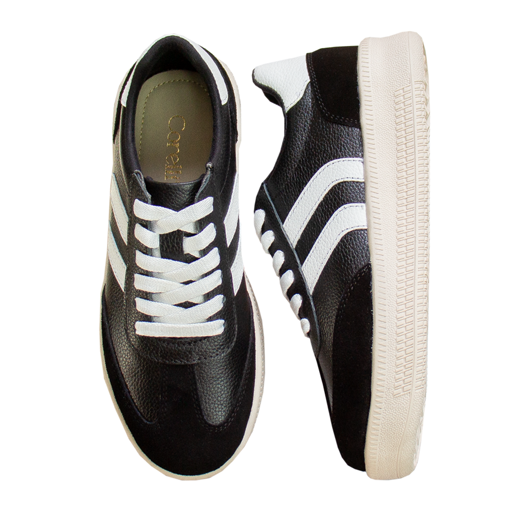 ZAPATILLA PLATAFORMA MUJER CORELLI SIENA GAMUZÓN CUERO NEGRO - 2