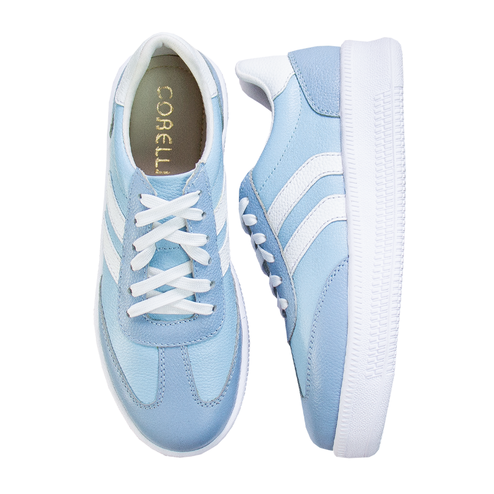 ZAPATILLA PLATAFORMA MUJER CORELLI SIENA CUERO OCEANO CIELO - 2