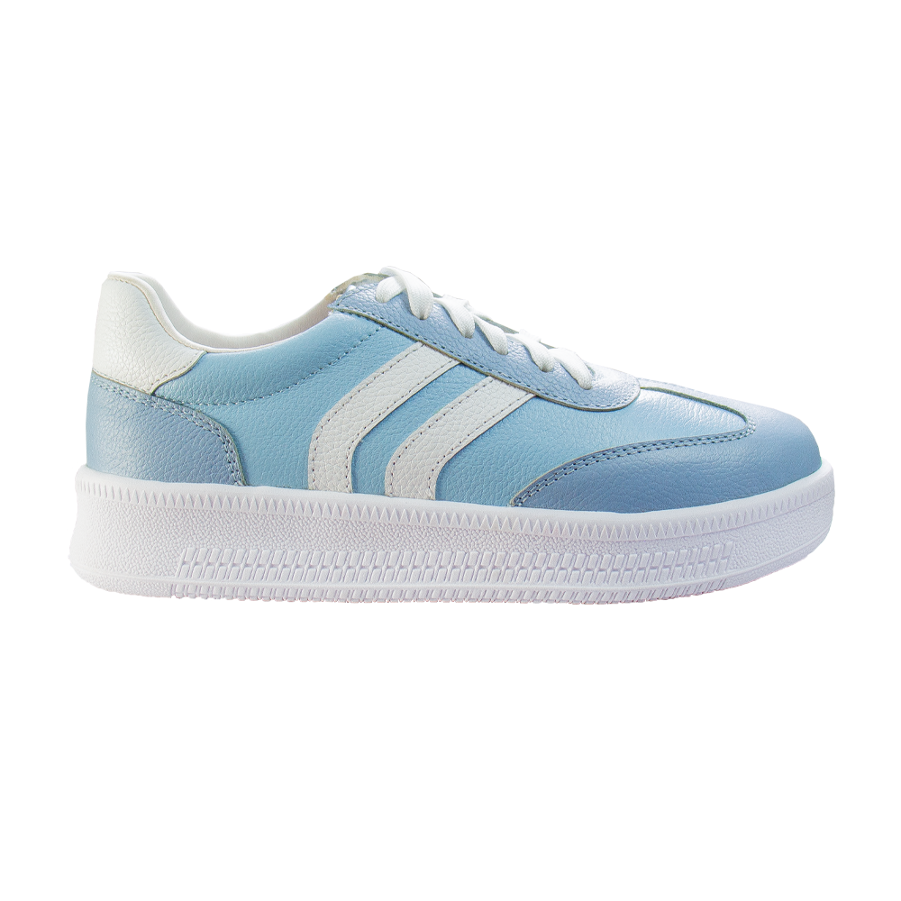 ZAPATILLA PLATAFORMA MUJER CORELLI SIENA CUERO OCEANO CIELO - 5