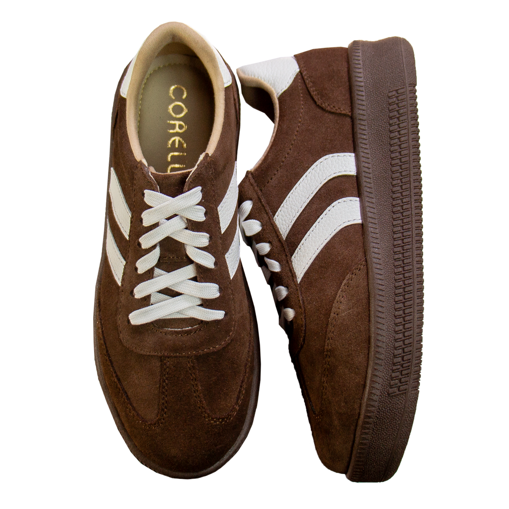 ZAPATILLA PLATAFORMA MUJER CORELLI SIENA GAMUZÓN MARRÓN - 2