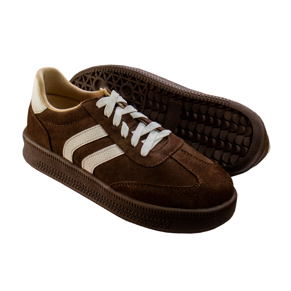 ZAPATILLA PLATAFORMA MUJER CORELLI SIENA GAMUZÓN MARRÓN - 4