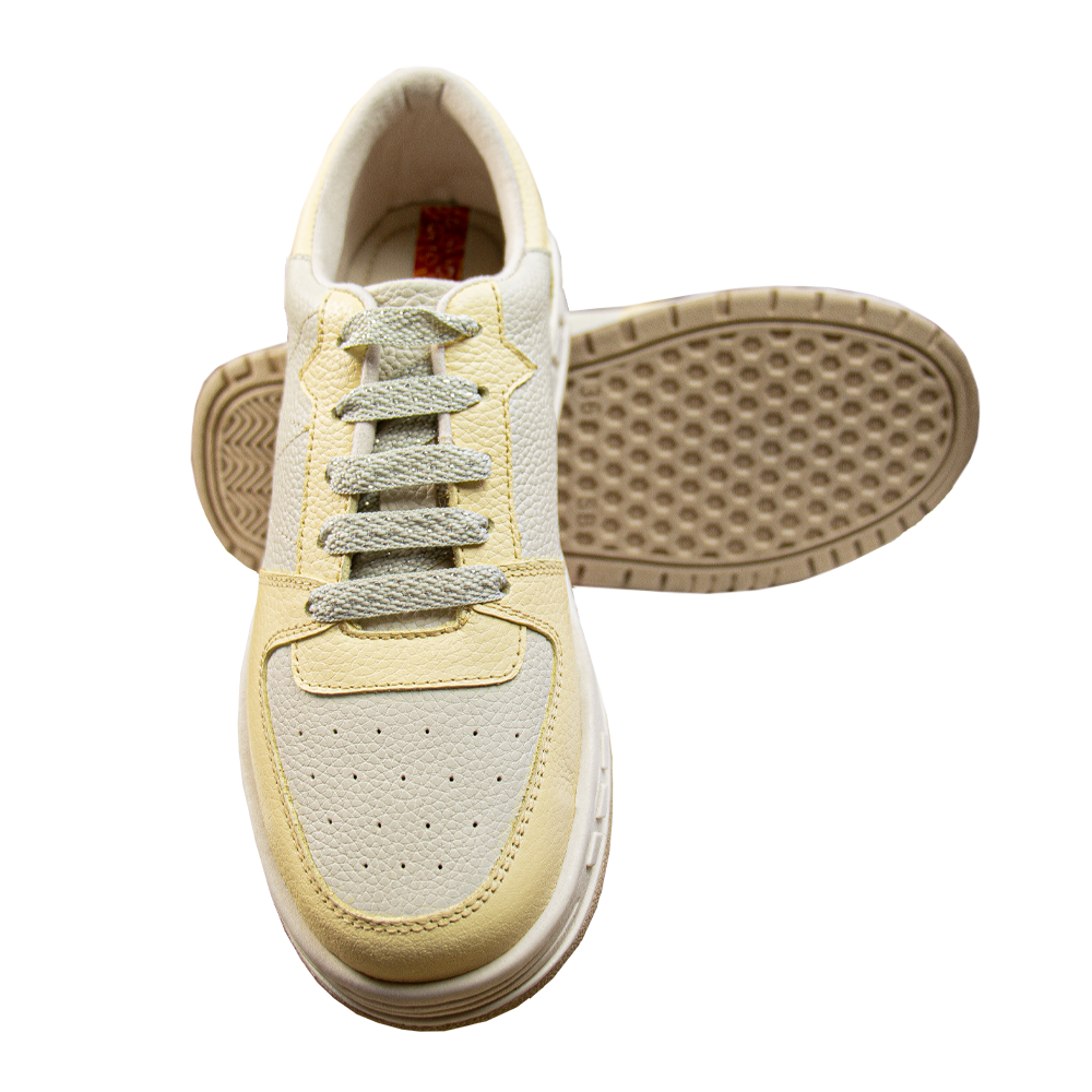ZAPATILLA PLATAFORMA MUJER CORELLI LEONA CUERO MANTEQUILLA - 2