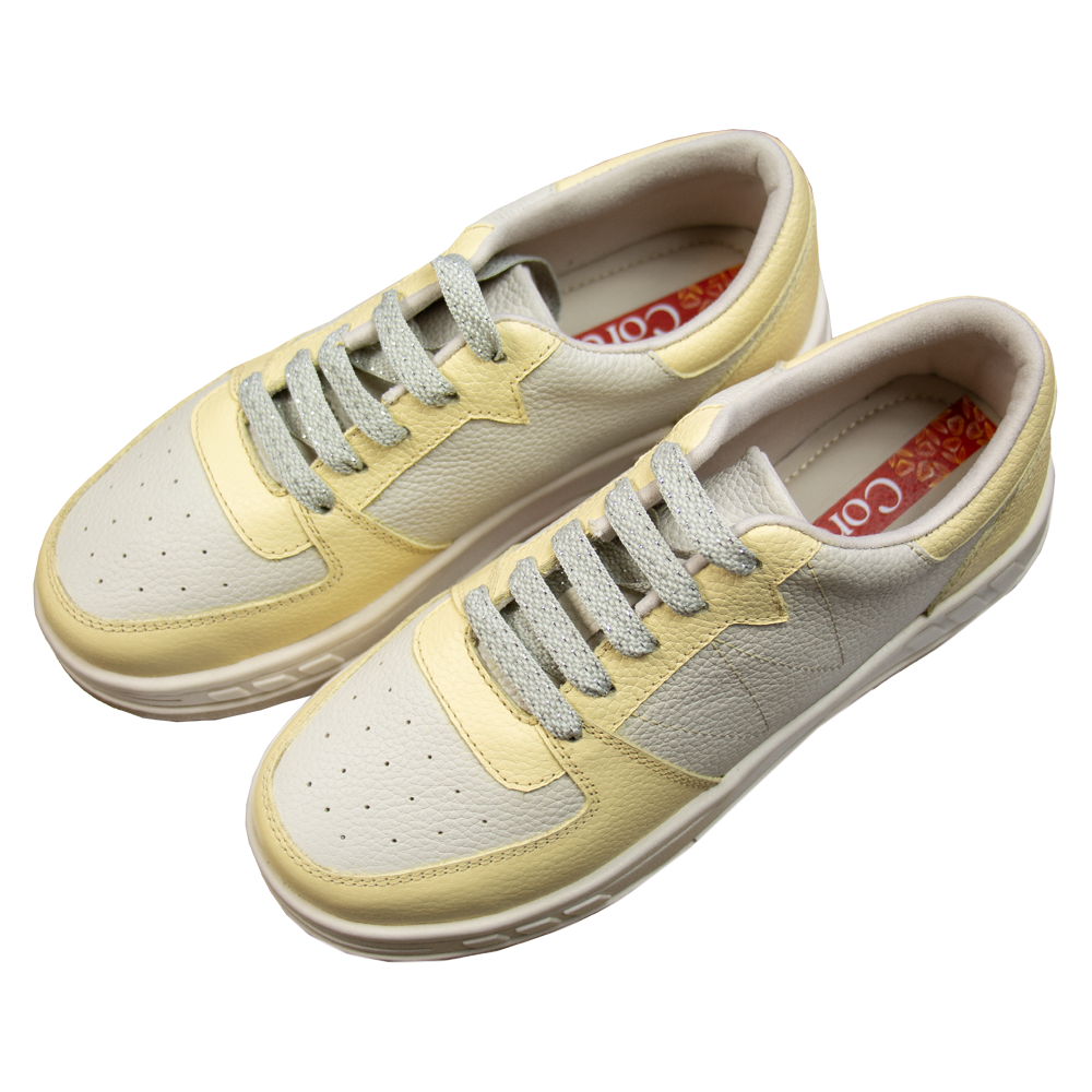 ZAPATILLA PLATAFORMA MUJER CORELLI LEONA CUERO MANTEQUILLA - 4