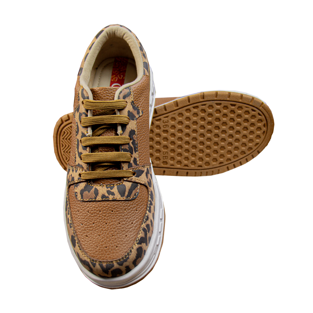 ZAPATILLA PLATAFORMA MUJER CORELLI LEONA CUERO PRINT - 2
