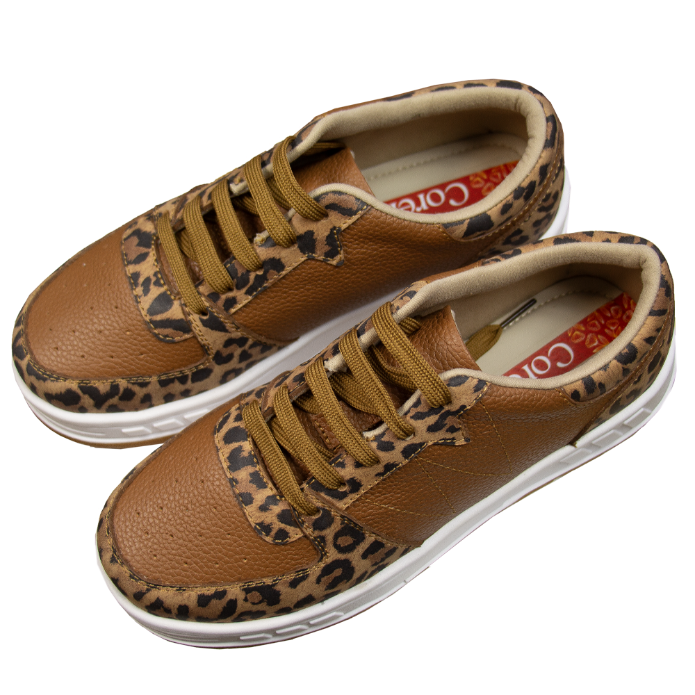 ZAPATILLA PLATAFORMA MUJER CORELLI LEONA CUERO PRINT - 4