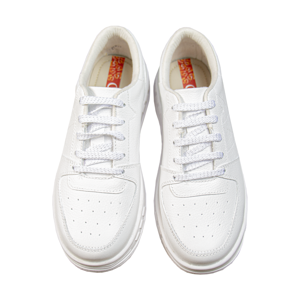 ZAPATILLA PLATAFORMA MUJER CORELLI LEONA CUERO BLANCO - 3