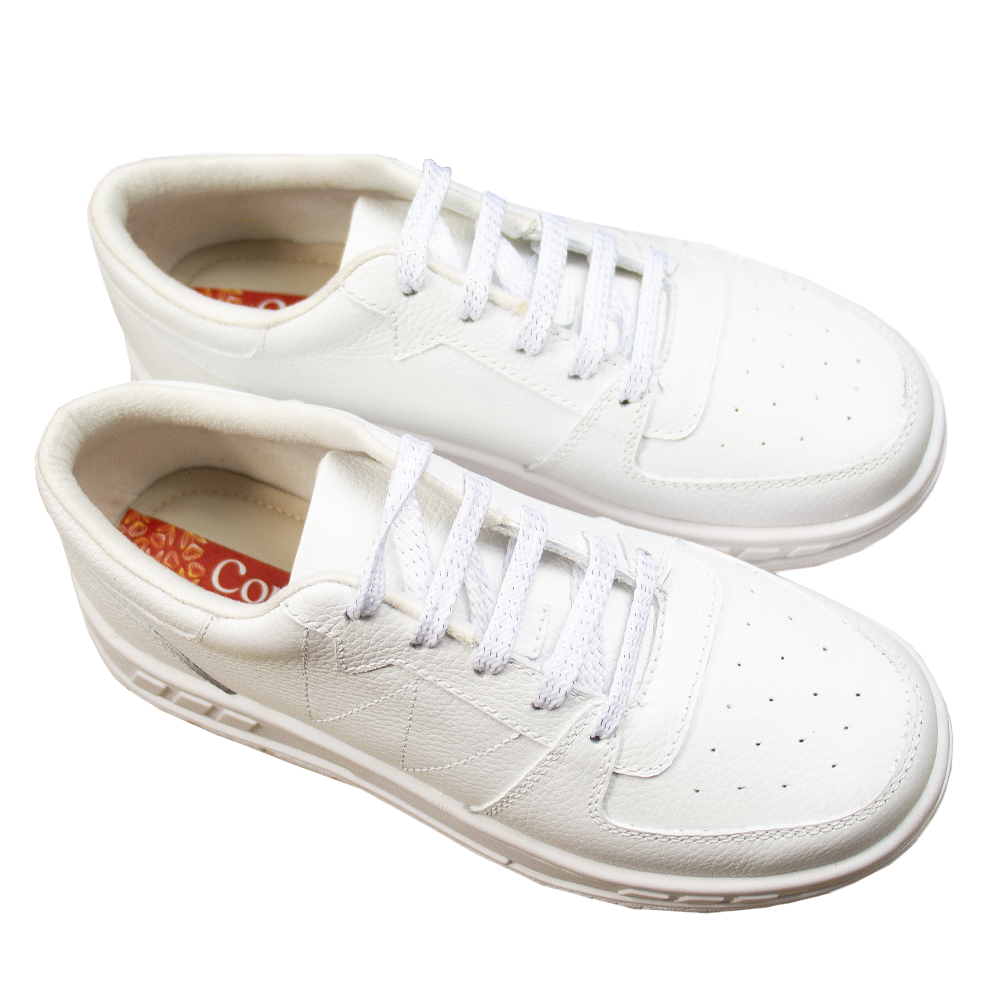 ZAPATILLA PLATAFORMA MUJER CORELLI LEONA CUERO BLANCO - 5