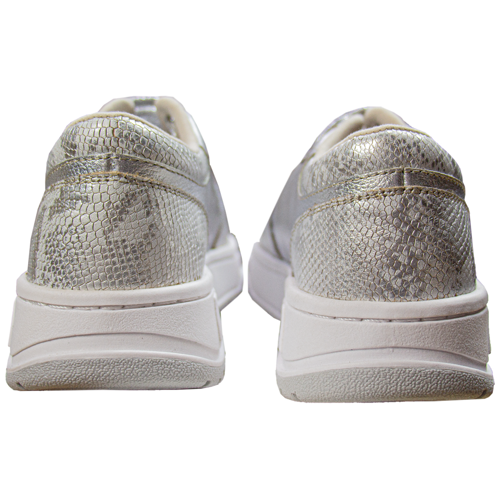 ZAPATILLA PLATAFORMA MUJER CORELLI LEONA CUERO PLATA - 5