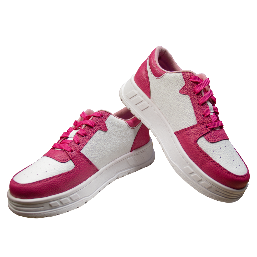 ZAPATILLA PLATAFORMA MUJER CORELLI LEONA CUERO FUCSIA - 2