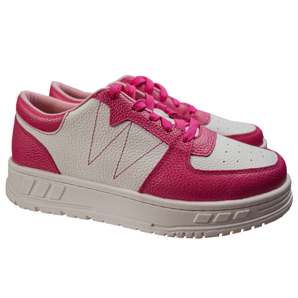 ZAPATILLA PLATAFORMA MUJER CORELLI LEONA CUERO FUCSIA - 3