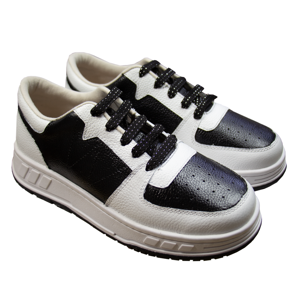 ZAPATILLA PLATAFORMA MUJER CORELLI LEONA CUERO NEGRO - 1