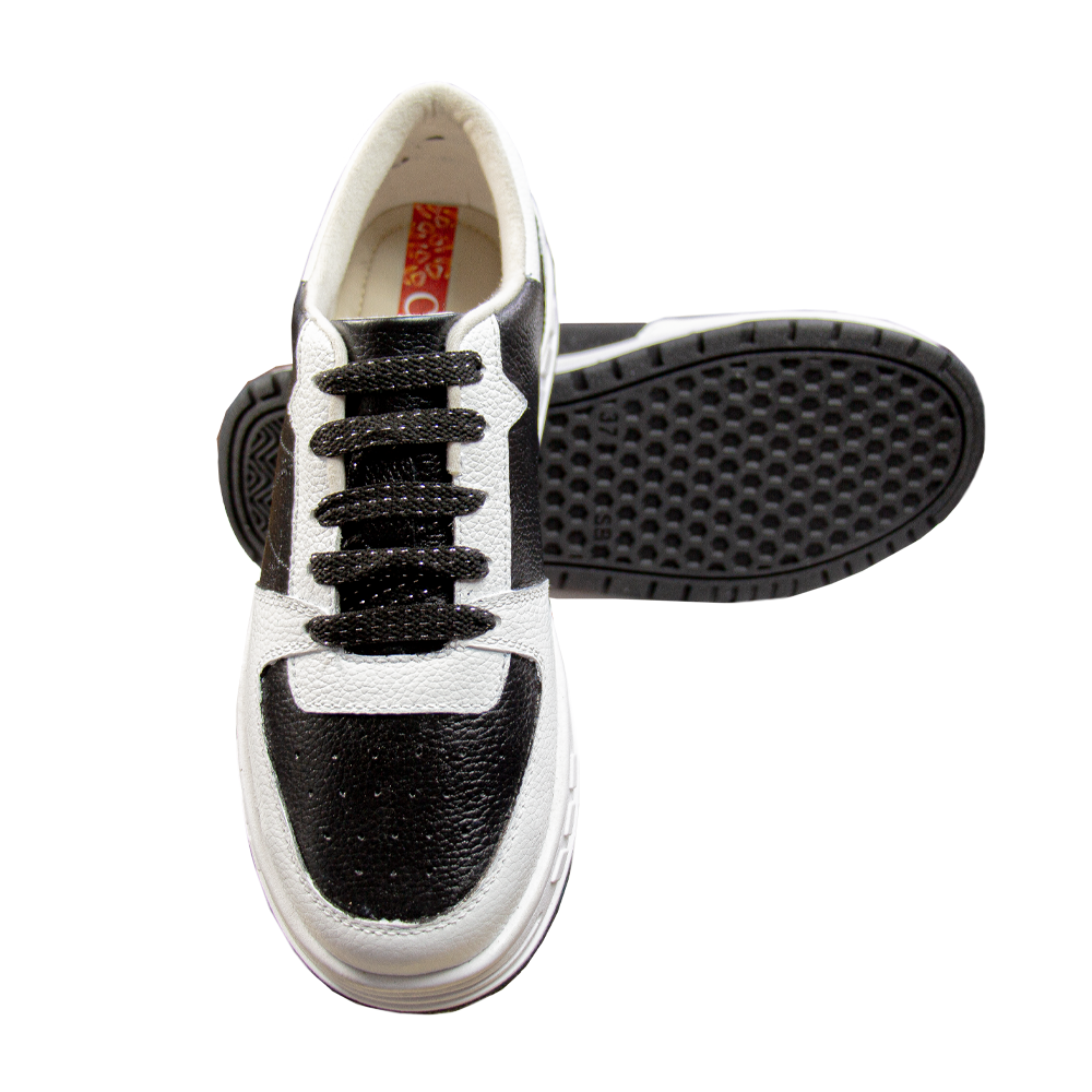 ZAPATILLA PLATAFORMA MUJER CORELLI LEONA CUERO NEGRO - 2
