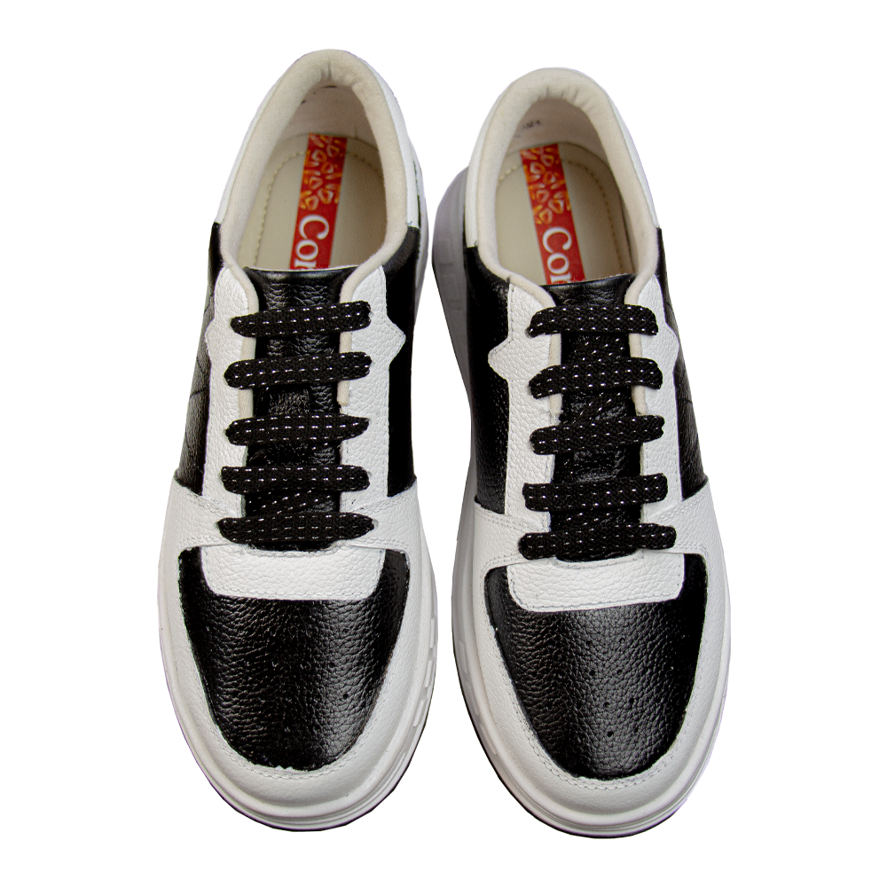 ZAPATILLA PLATAFORMA MUJER CORELLI LEONA CUERO NEGRO - 3