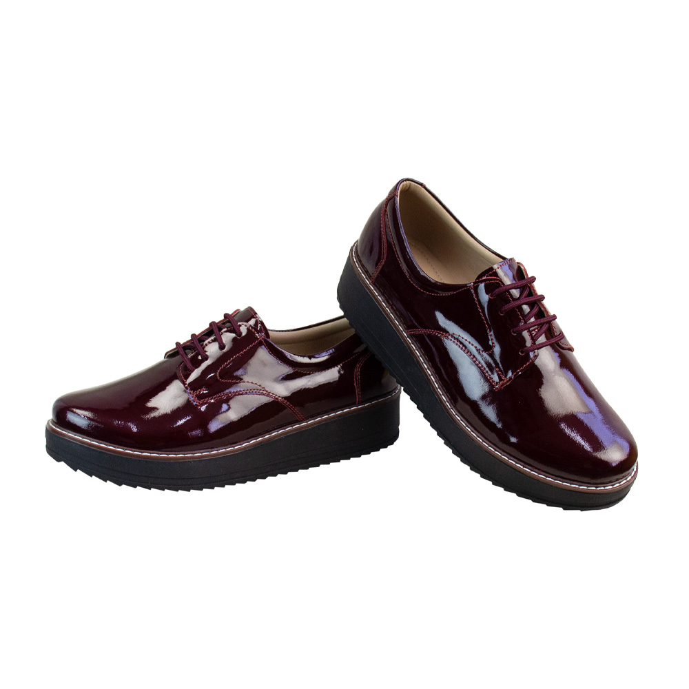 OXFORD PLATAFORMA MUJER CORELLI COREBAS CHAROL VINO - 2
