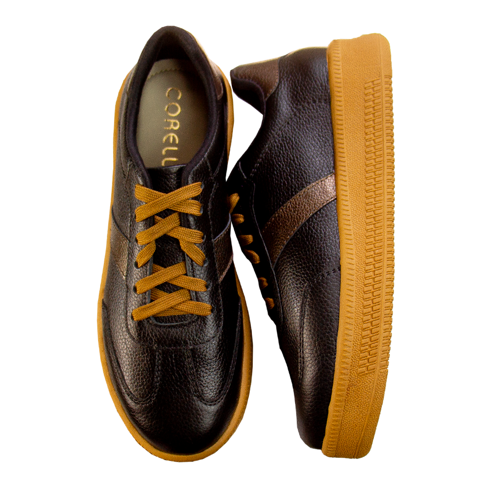 ZAPATILLA PLATAFORMA MUJER CORELLI TERRA CUERO NEGRO - 2