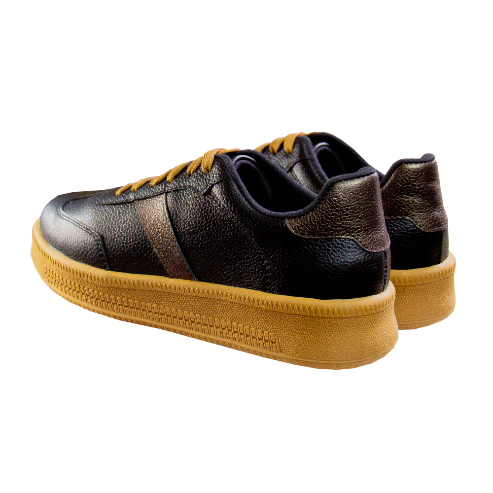 ZAPATILLA PLATAFORMA MUJER CORELLI TERRA CUERO NEGRO - 5