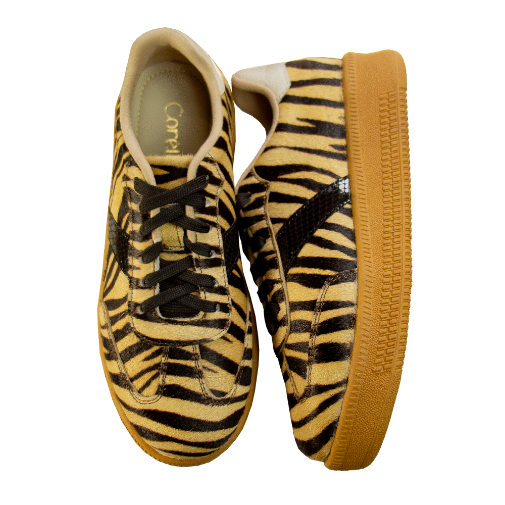 ZAPATILLA PLATAFORMA MUJER CORELLI TIGRESA CUERO PELOS TIGRESA - 2