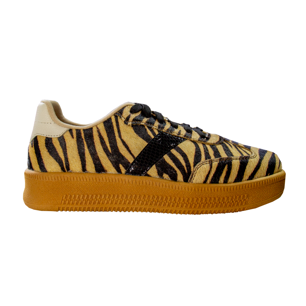 ZAPATILLA PLATAFORMA MUJER CORELLI TIGRESA CUERO PELOS TIGRESA - 3