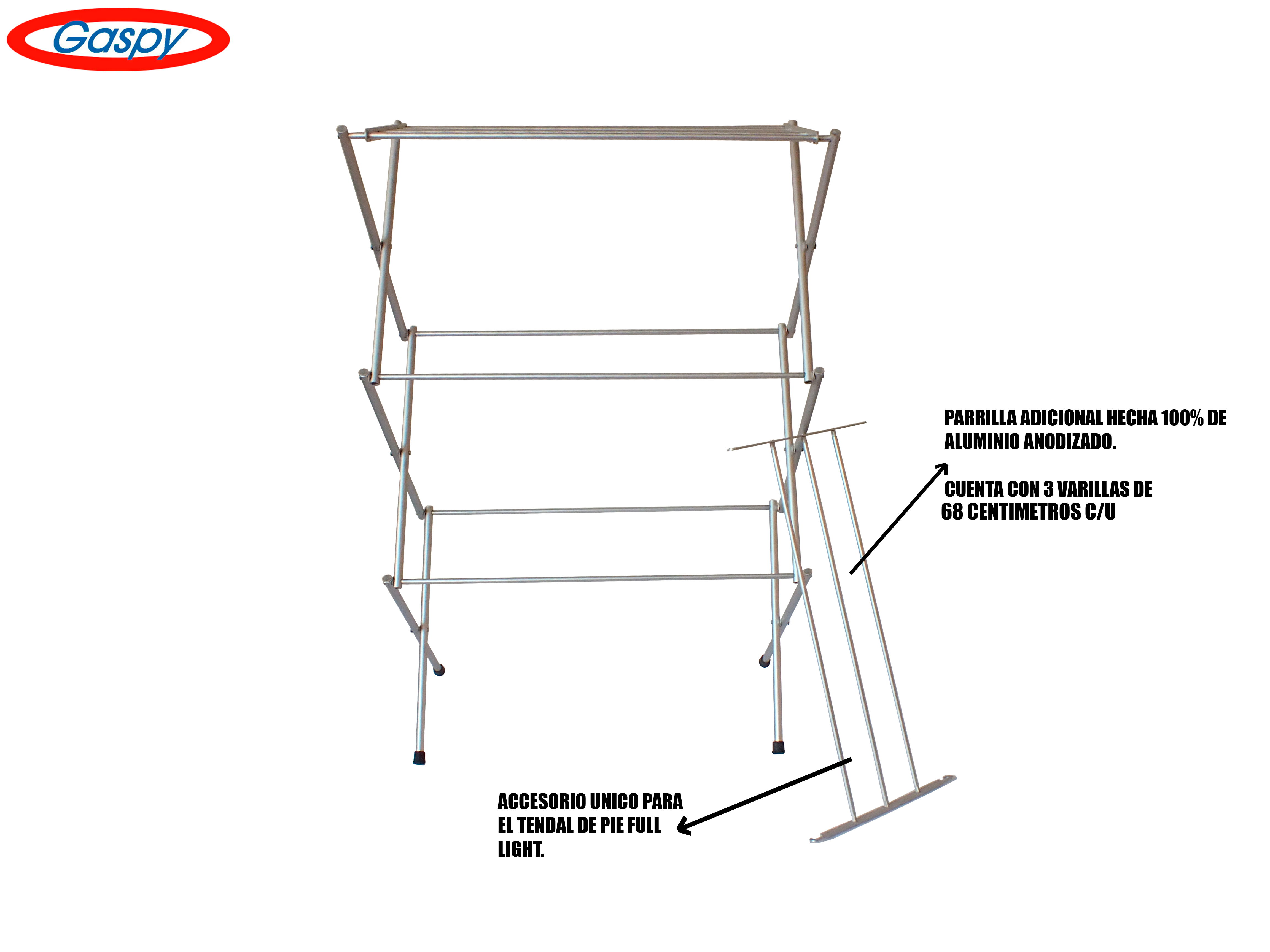 PARRILLA DE ALUMINIO PARA TENDAL DE PIE (ACCESORIO) - 2
