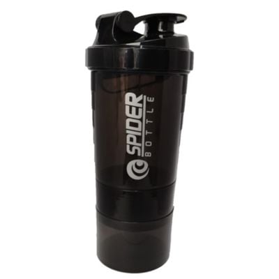 TOMATODO SHAKER SMART 3 CUERPOS 500ML COLOR NEGRO - 1