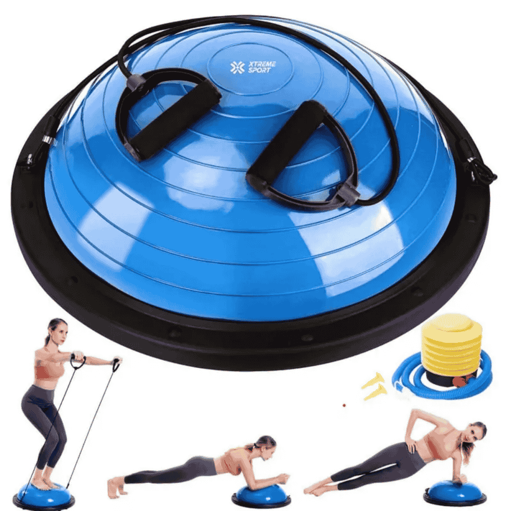 PELOTA BOSU EQUILIBRIO FITNESS 58CM + LIGAS - 2