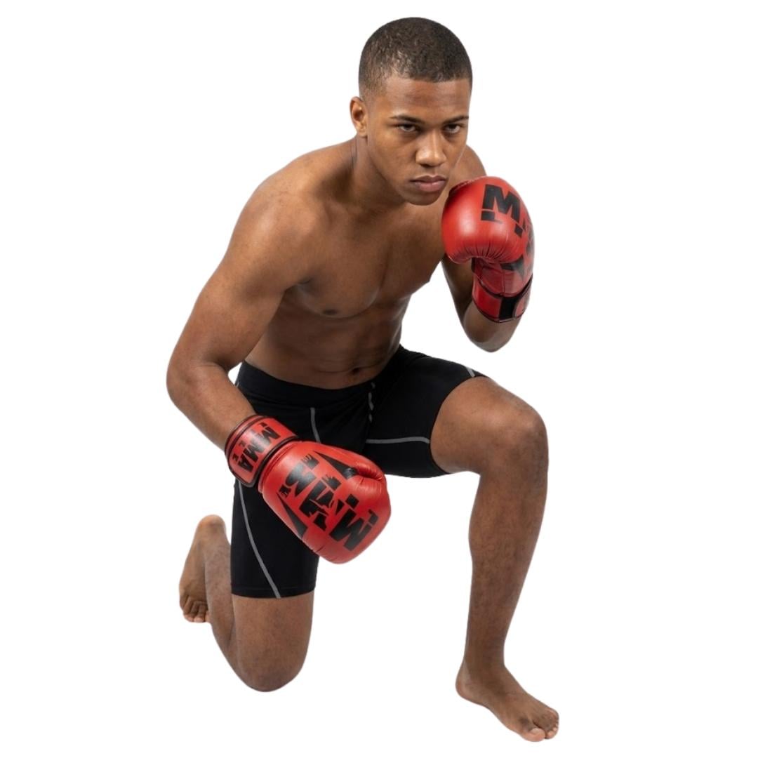GUANTES DE BOXEO MMA LIFE ROJO 12OZ UNISEX CALIDAD PROFESIONAL RESISTENTES ENTRENAMIENTO COMBATE PROTECCION IMPACTO - 2