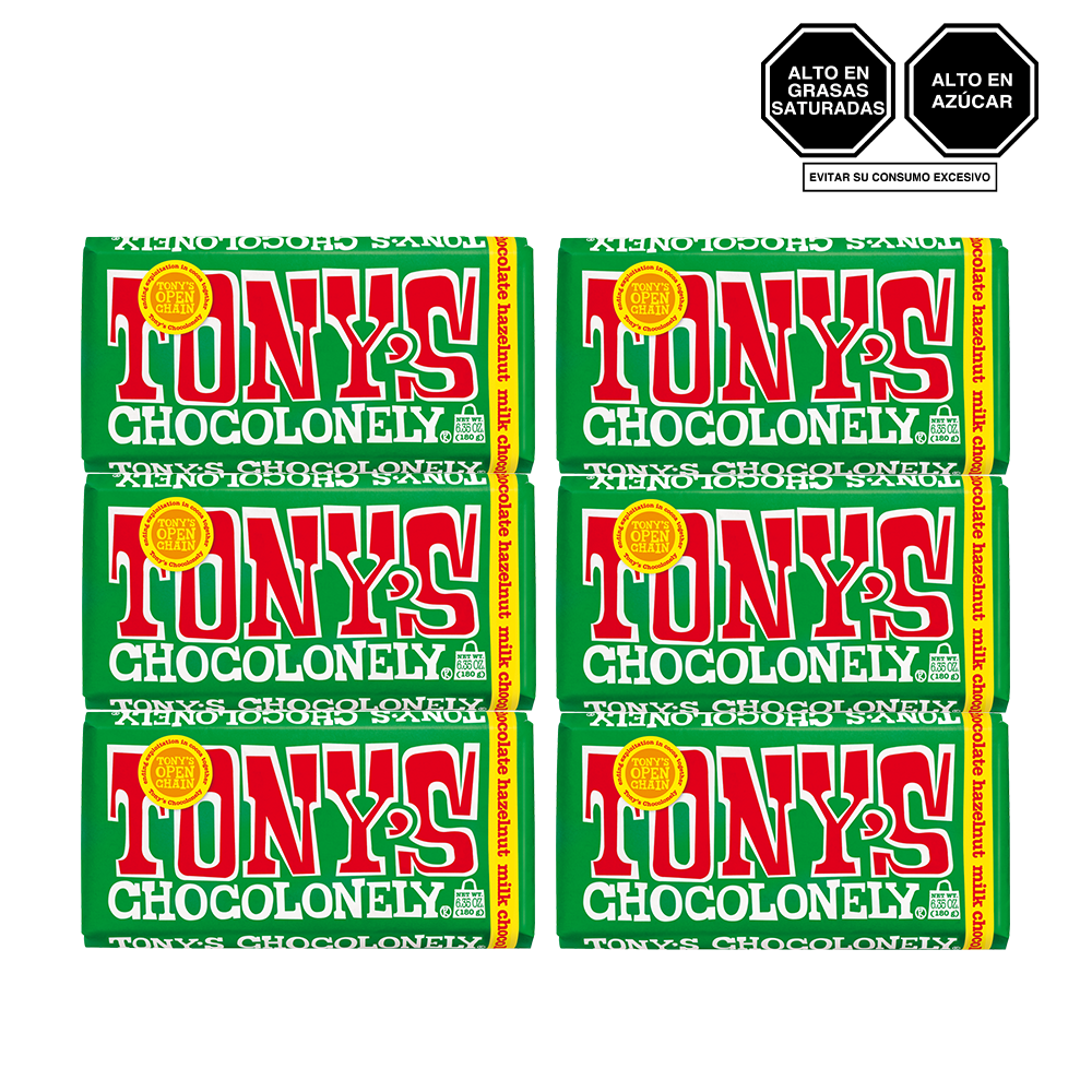PACK X 6 PZAS CHOCOLATE DE AVELLANAS CON LECHE 32 % - 1