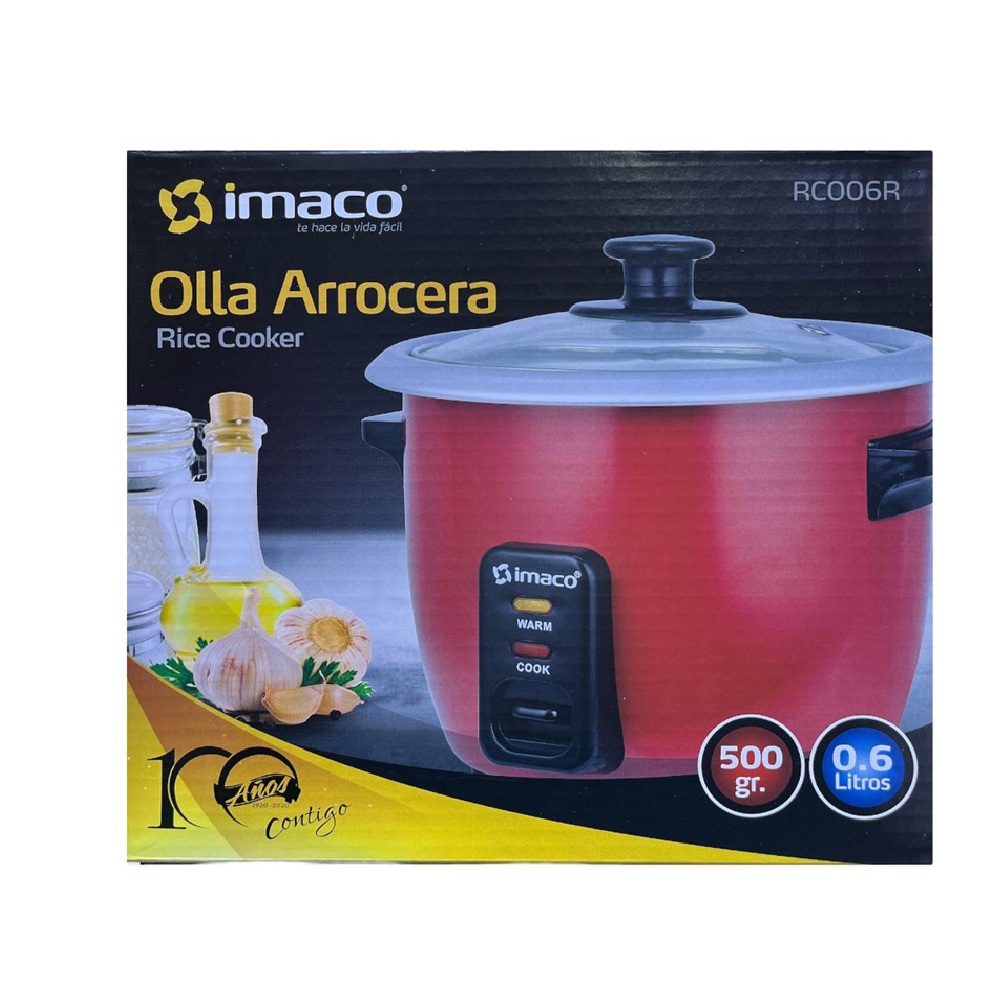 OLLA ARROCERA IMACO 0.6L RC006R – ROJO - 3