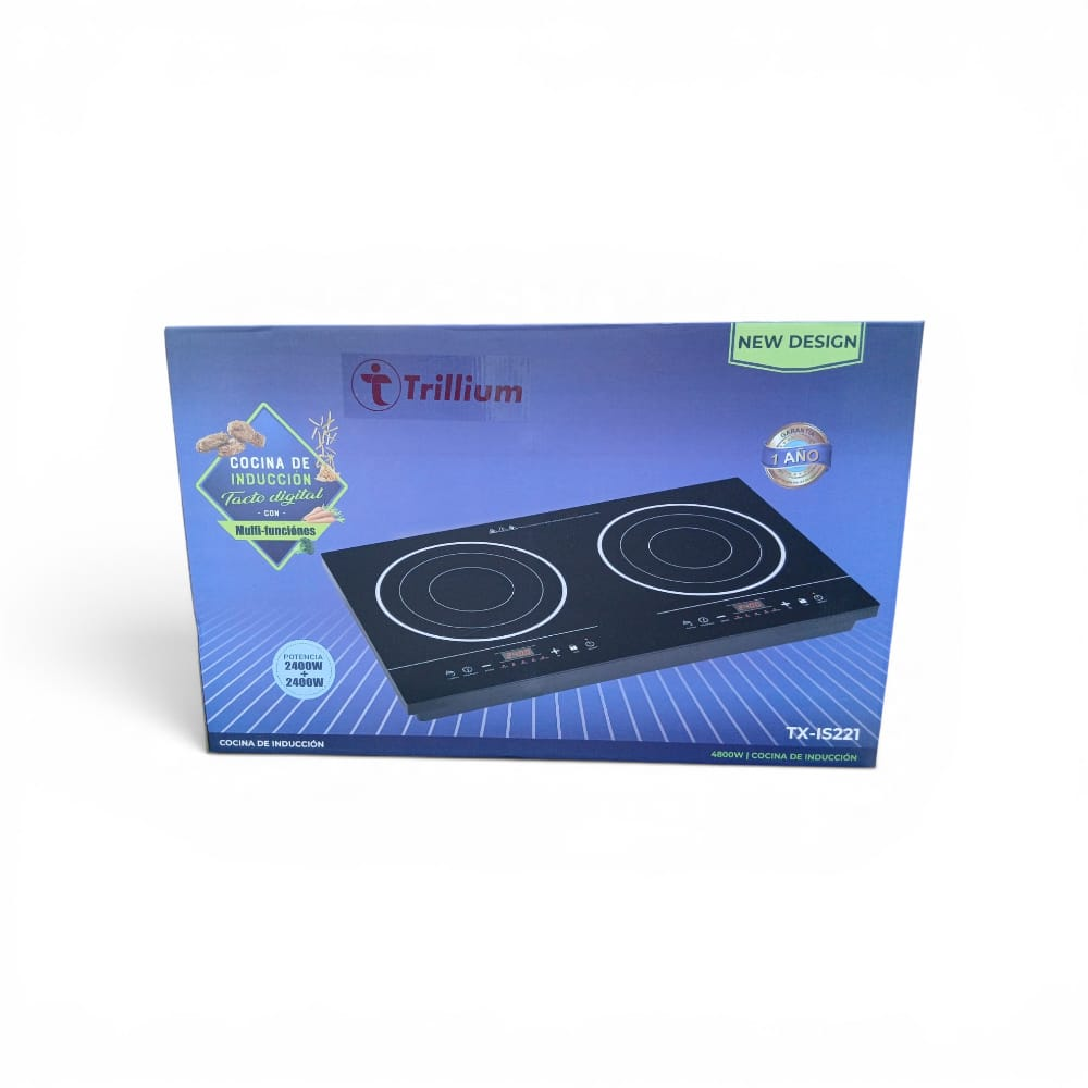 COCINA DE INDUCCION TRILLIUM DE 2 HORNILLAS TX-IS221 - 1