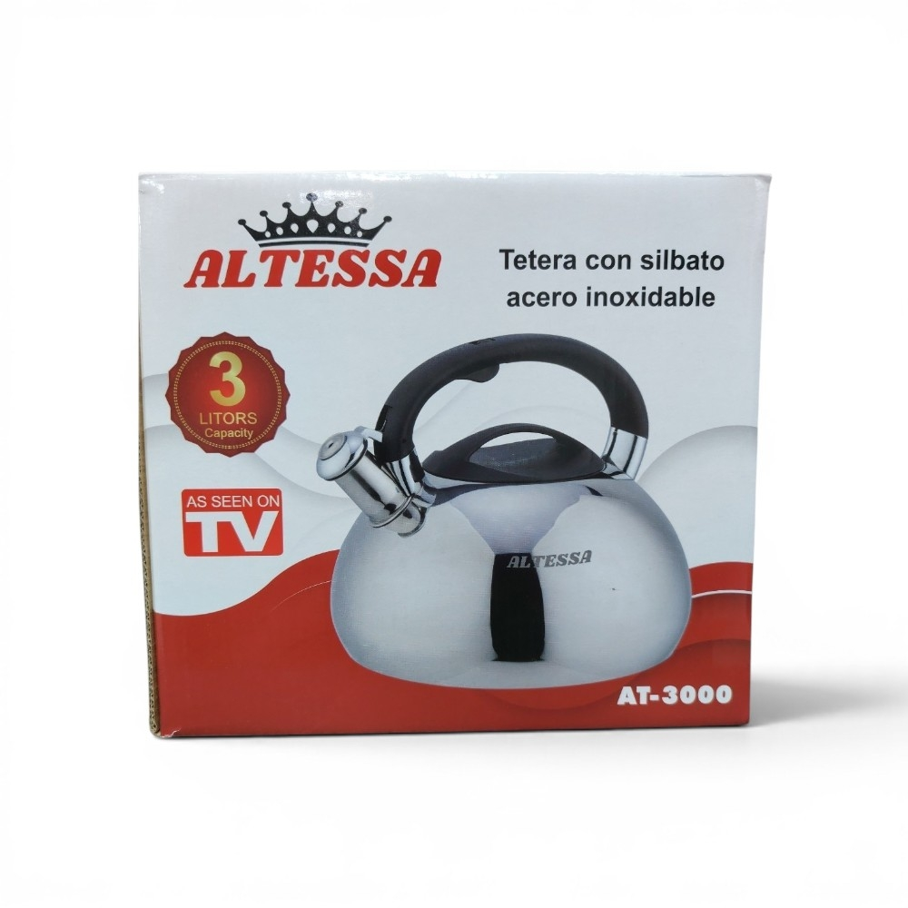 TETERA ALTESSA DE 3L DE ACERO INOXIDABLE AT-3000 - 3