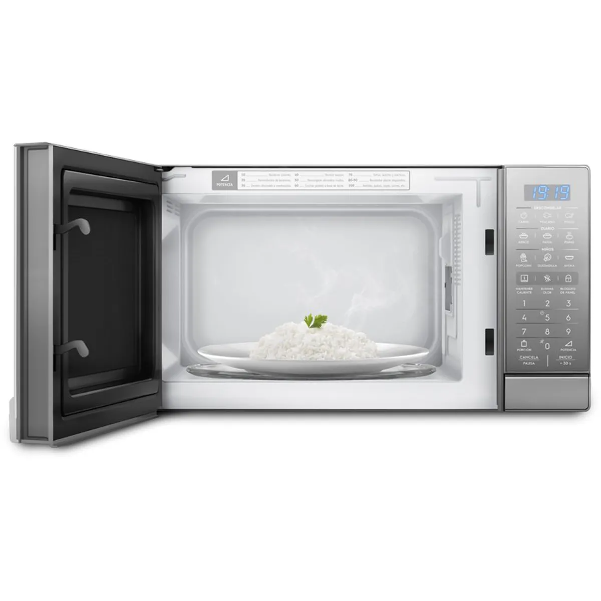 HORNO MICROONDAS 25L PLATA ELECTROLUX- EMDO25S2GSRUG - 5