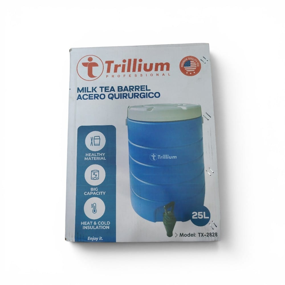 BARRIL DE ACERO QUIRÚRGICO PARA TÉ CON LECHE 25 LITROS TX-2828 - 1