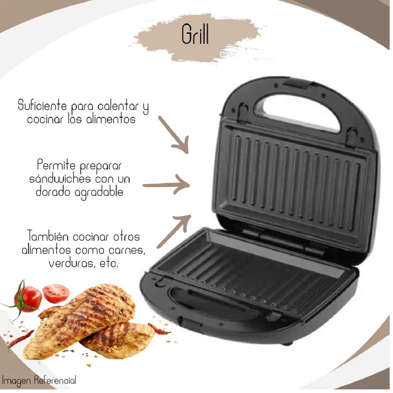 SANDWICH MAKER 3 EN 1 IMACO - ISG2009WM - 3