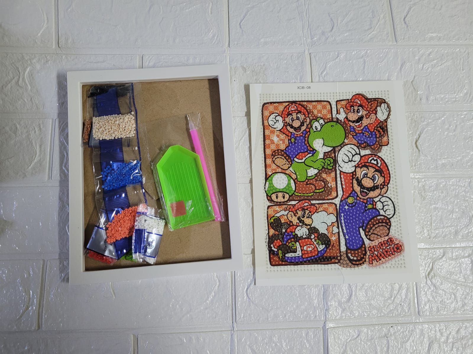 DIAMOND MARIO BROSS DE 17X20CM - 1