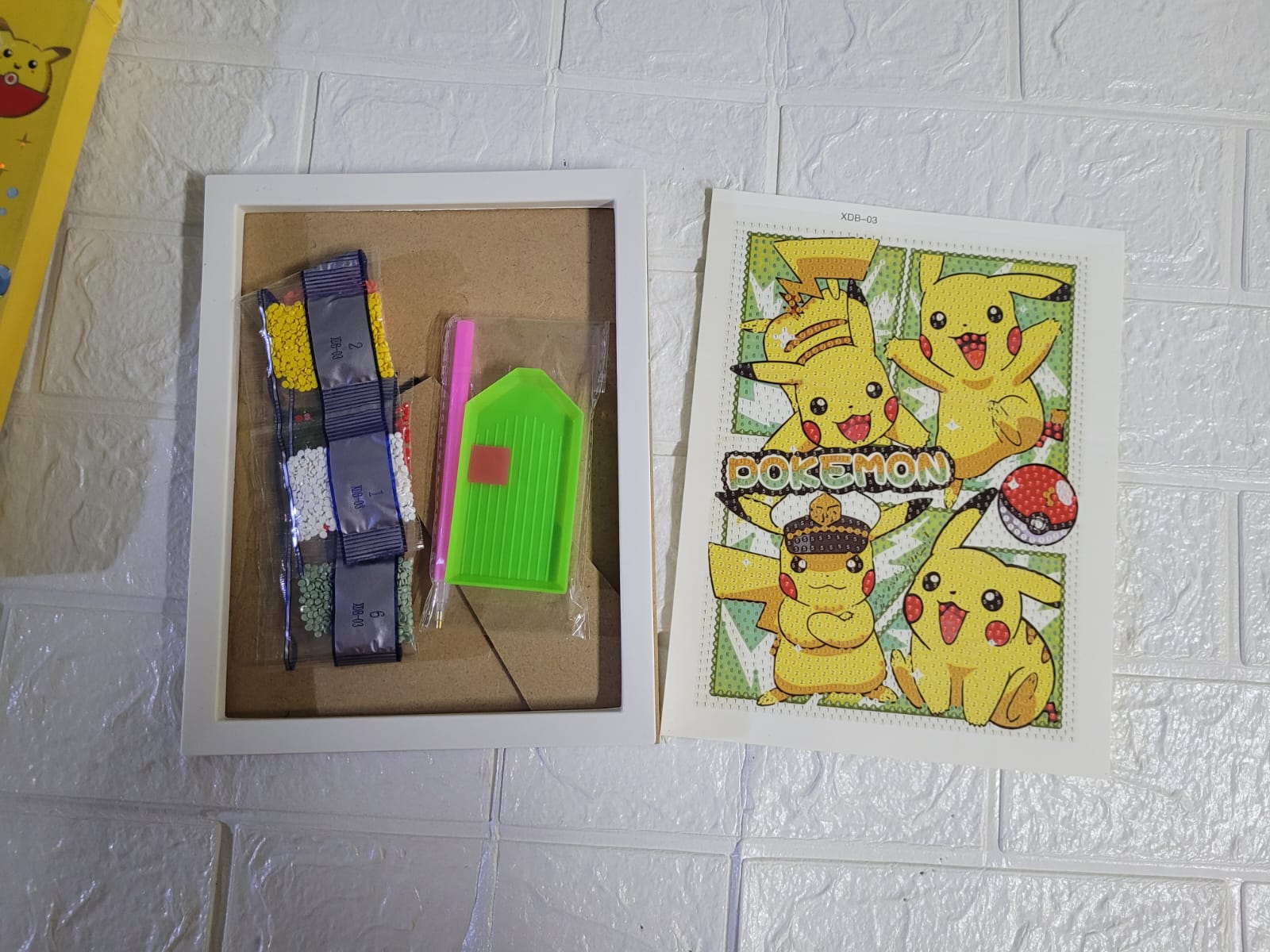 DIAMOND PICACHU DE 17X20CM - 1