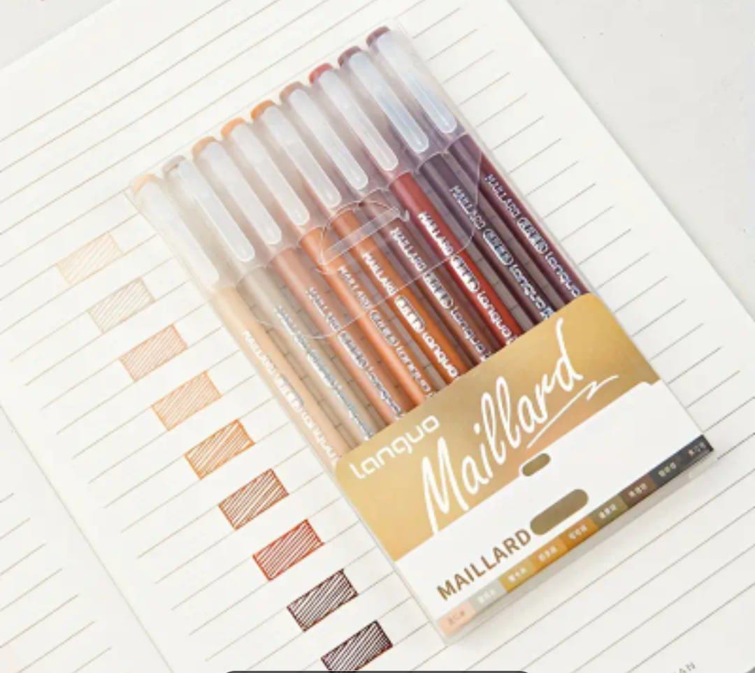 SET DE 9 LAPICEROS TINTA MARRON - 1
