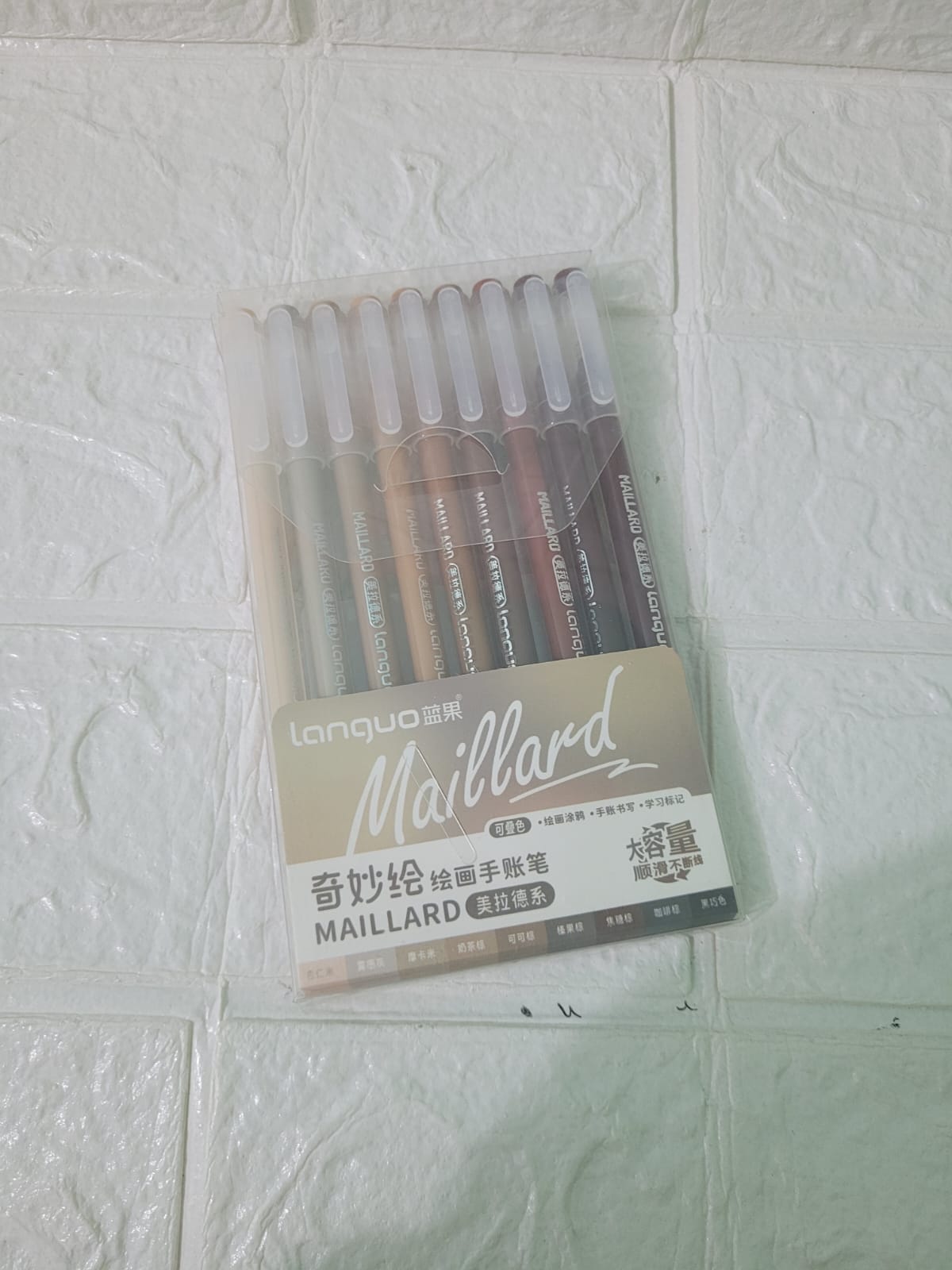 SET DE 9 LAPICEROS TINTA MARRON - 2