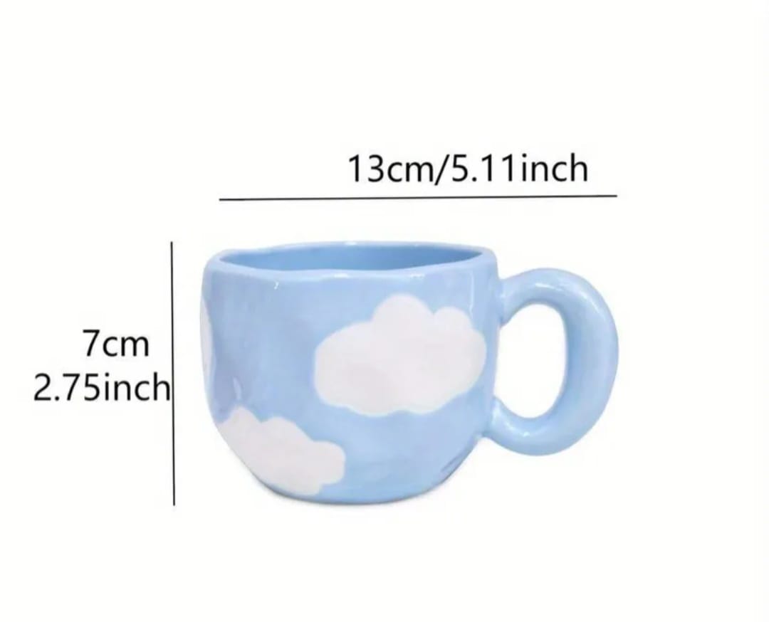 TAZA CELESTE CON NUBES - 3