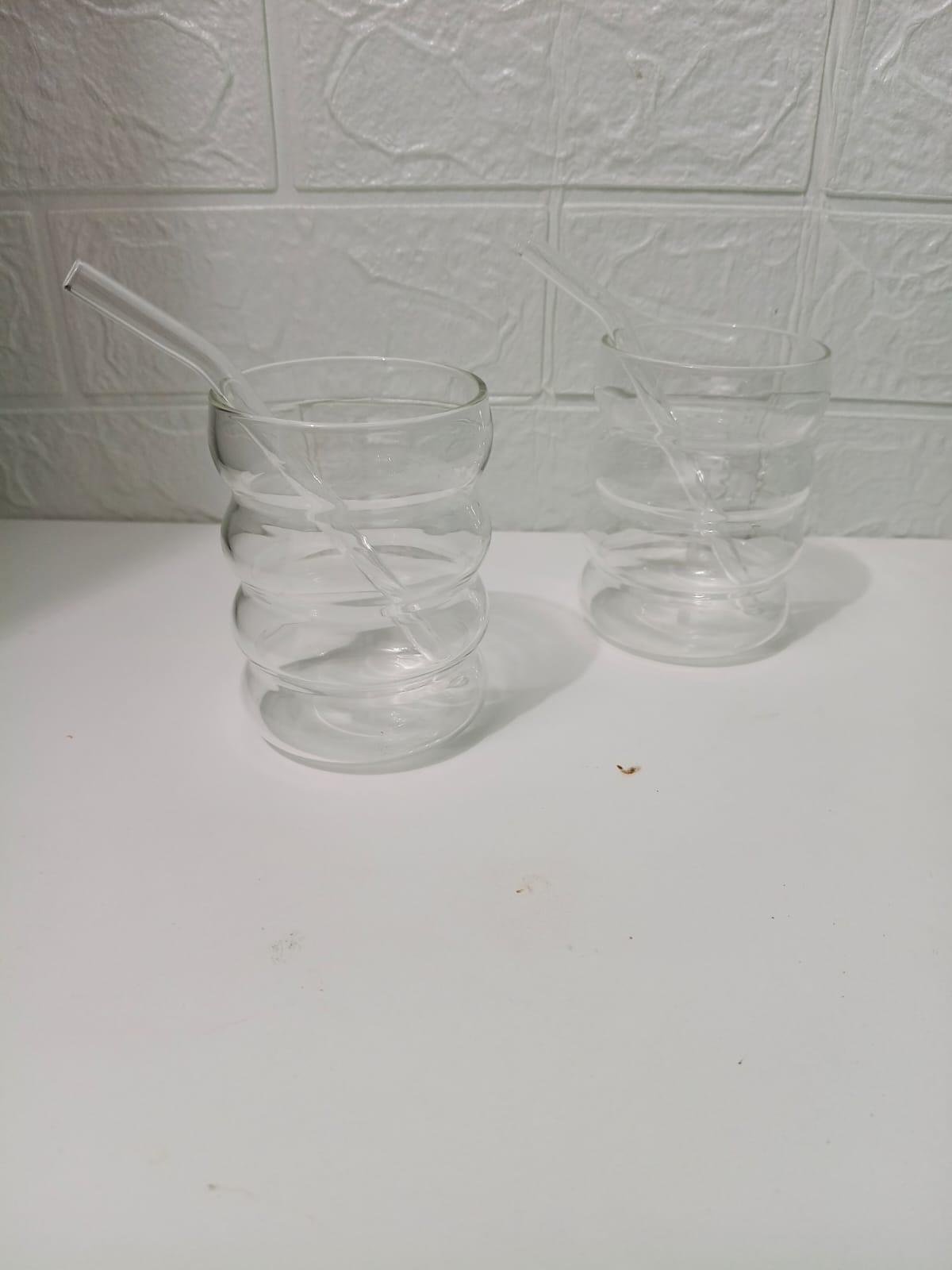 SET DE 2 VASOS CON SORBETE DE VIDRO - 2