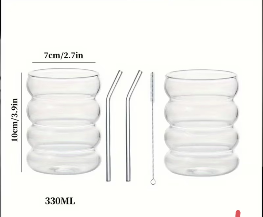 SET DE 2 VASOS CON SORBETE DE VIDRO - 4