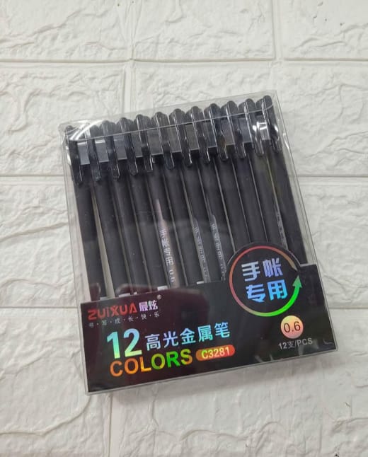 SET DE LAPICEROS METALICOS X 12 UND - 1
