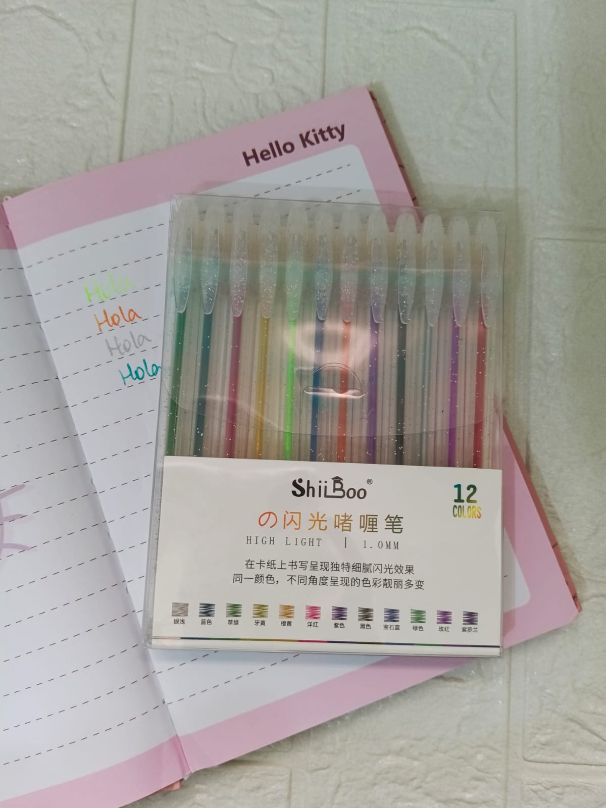 LAPICEROS GLITTER MULTICOLOR X 12 UND - 2