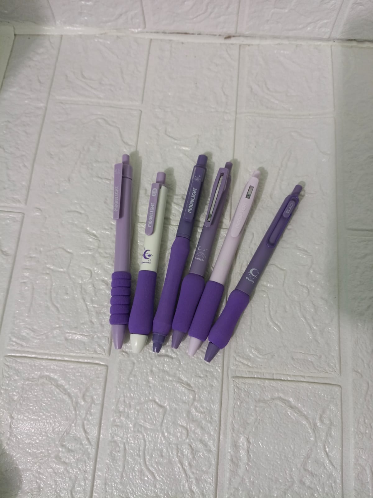 SET DE LAPICEROS MORADO X 6UND DE TINTA NEGRA - 2