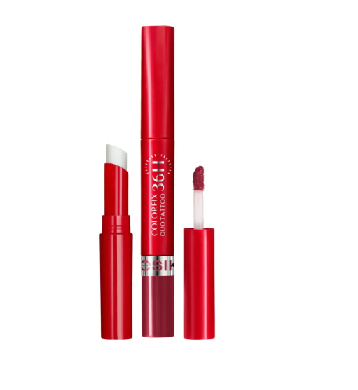 LABIAL LÍQUIDO COLORFIX DUO TATTOO ÉSIKA ROSA TENTACION - 2