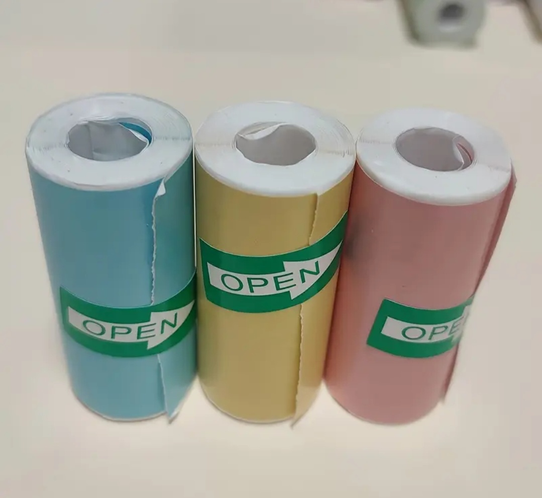 8 ROLLOS STICKER ADHESIVOS MIXTOS PARA MINI IMPRESORA INALAMBRICA - 3